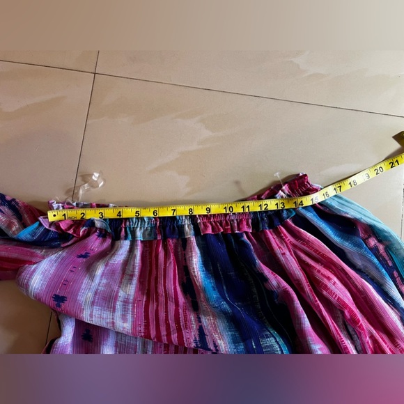 INC Womens Blouse Long Sleeve Off-The-Shoulder Tie Dye Top Shirt Multi S $70 NWT - Picture 13 of 16